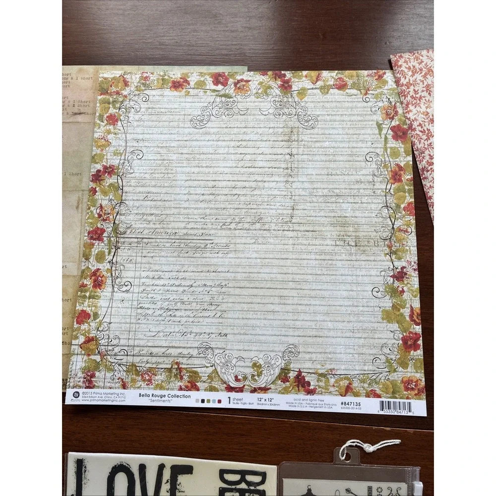 Prima & Others Scrapbook Kit Romantic Victorian No Sketches